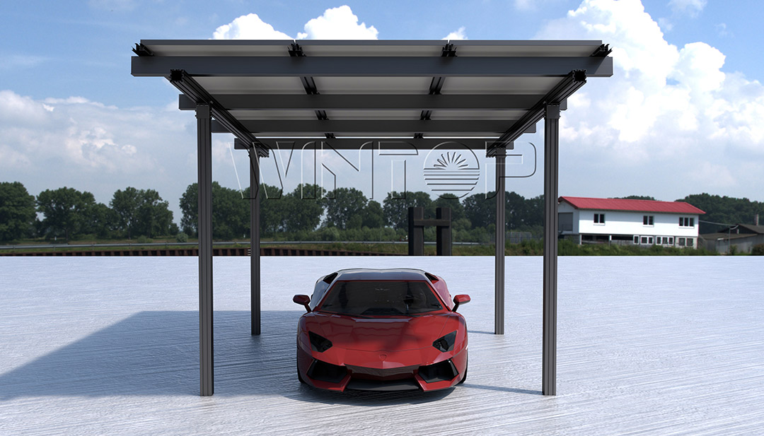 Black Bracket Solar Carport Black Bracket Solar Carport