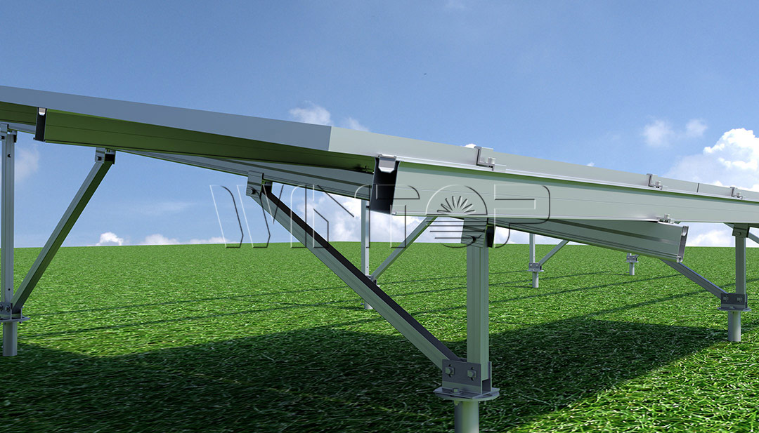 VV Type Solar Bracket Product Rendering VV Type Solar Bracket Product Rendering