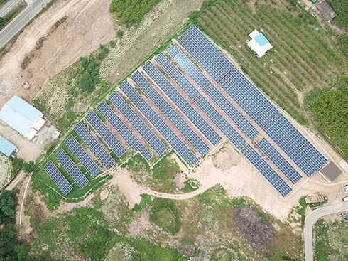 South Korea Ground Mounted Solar Panels System 1000kw