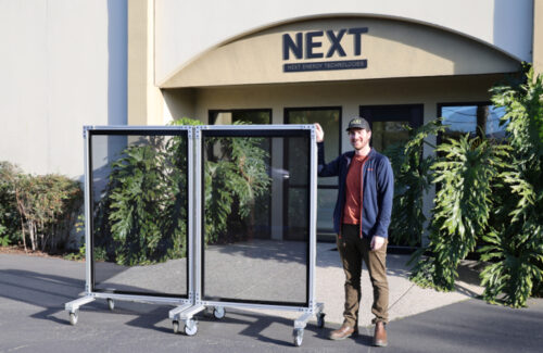 NEXT Energy Technologies produces 5-foot high transparent solar windows